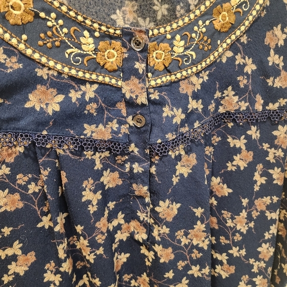 ZOLA floral Nighty Maxi Nightgown Dress With Pockets XL - Picture 5 of 11